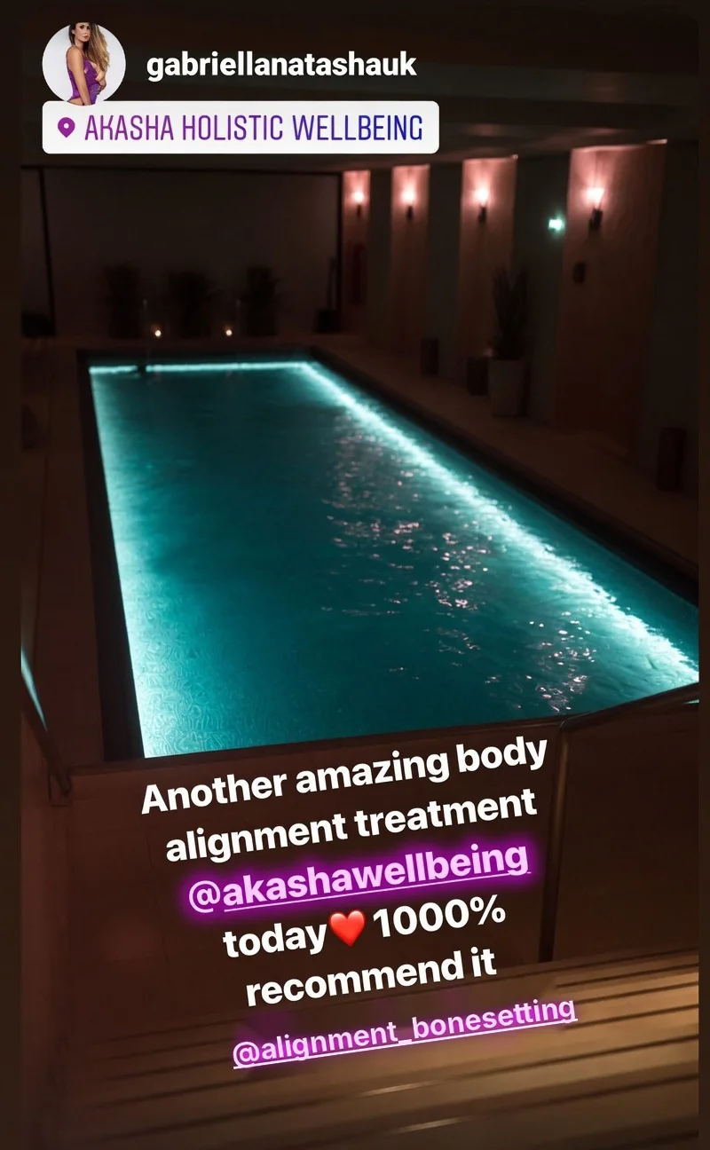 Historia de Instagram de Gabriella desde Akasha