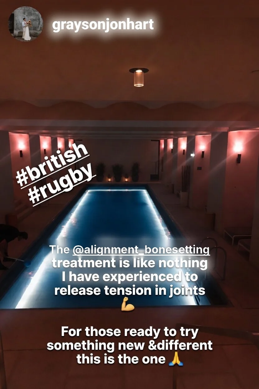 Historia de Instagram de Grayson Hart desde Akasha, Hotel Café Royal